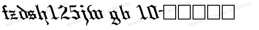 fzdsh125jw gb 10字体转换